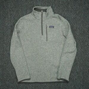 Patagonia Better Sweater Kids XXL Gray Quarter Zip Fleece Jumper Boys 2XL